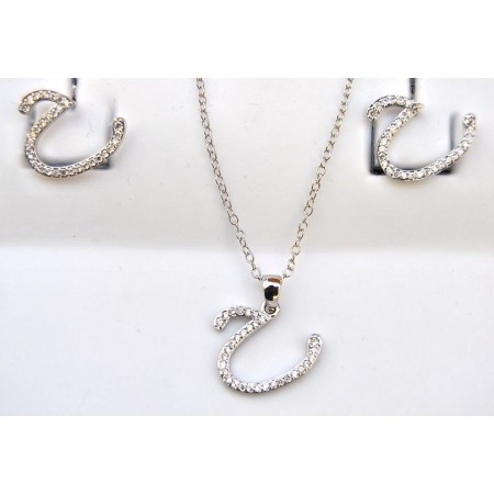 American Diamond Pendant Set